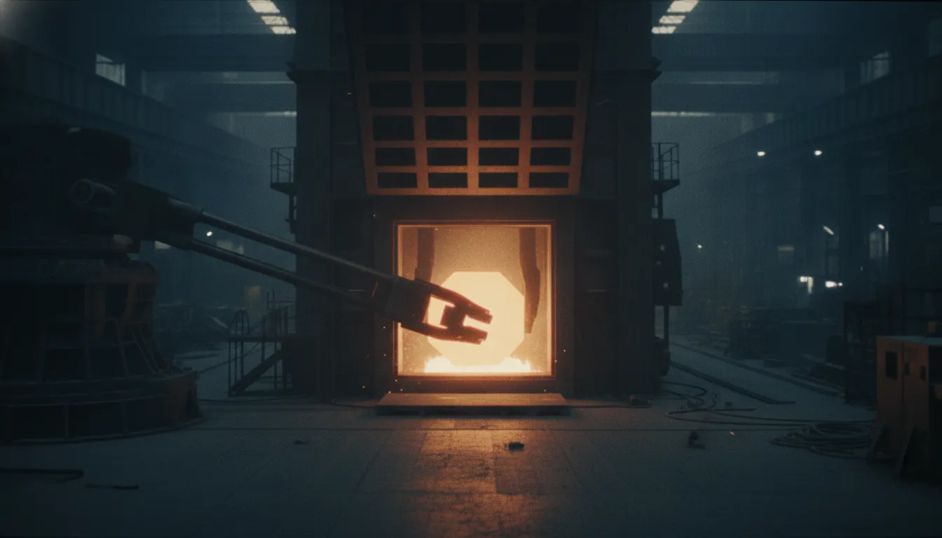 Tav fırınından çıkarılan kızgın ingot