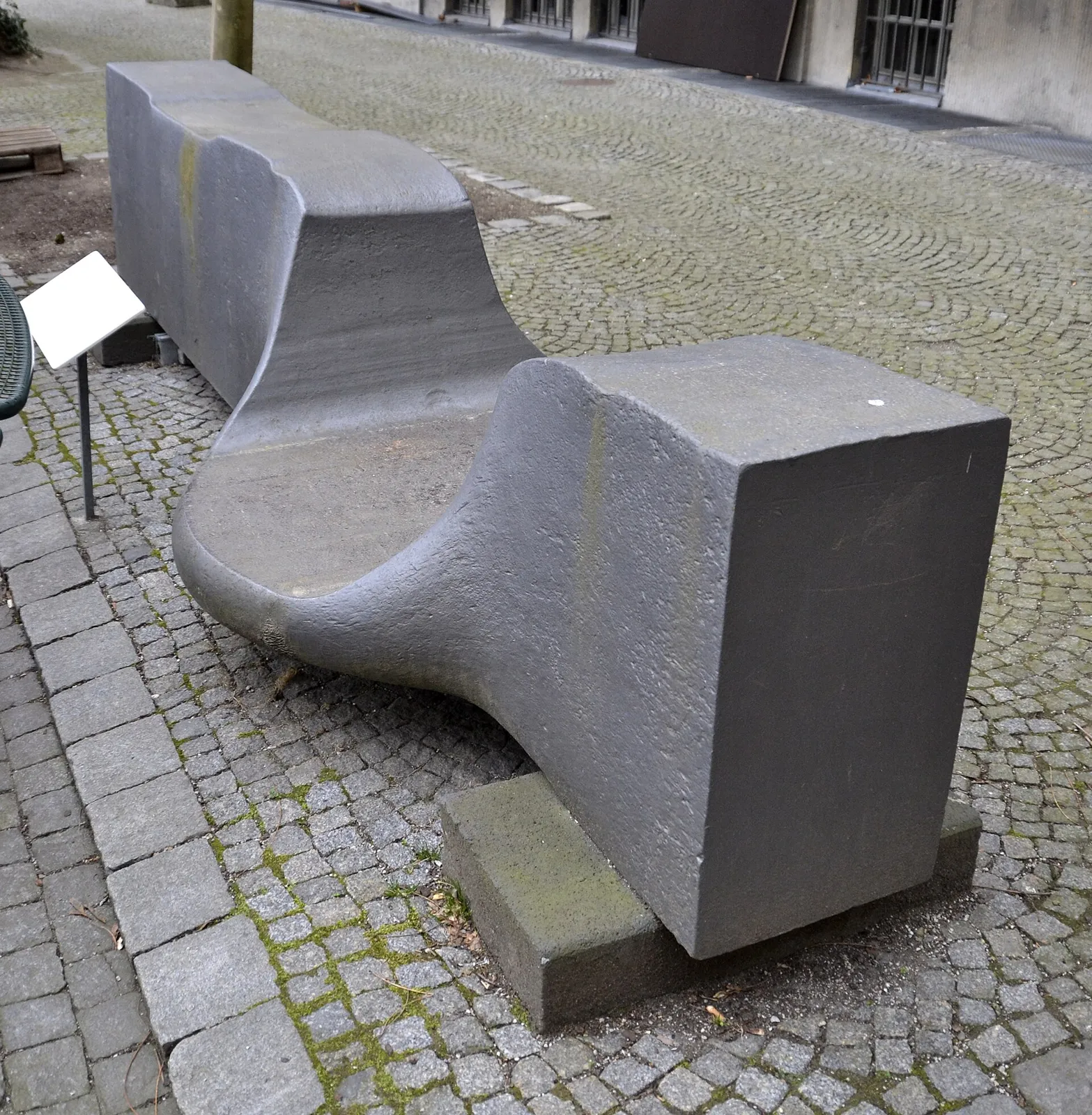 Large steel block forged in open dies